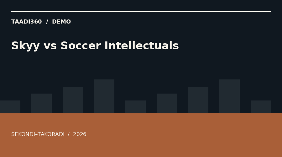 Skyy vs Soccer Intellectuals