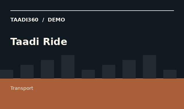 Taadi Ride